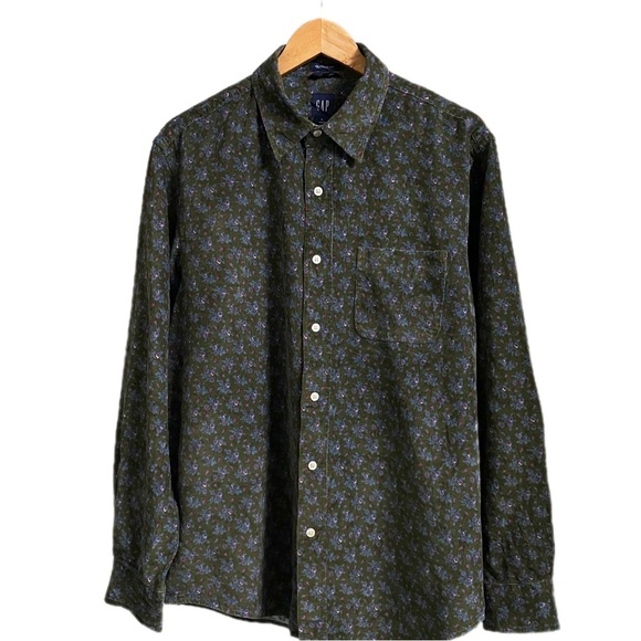 GAP Other - GAP AUTHENTIC RELAX FIT FLORAL PRINT CORDUROY SHIRT FOR MEN’S & WOMEN’S